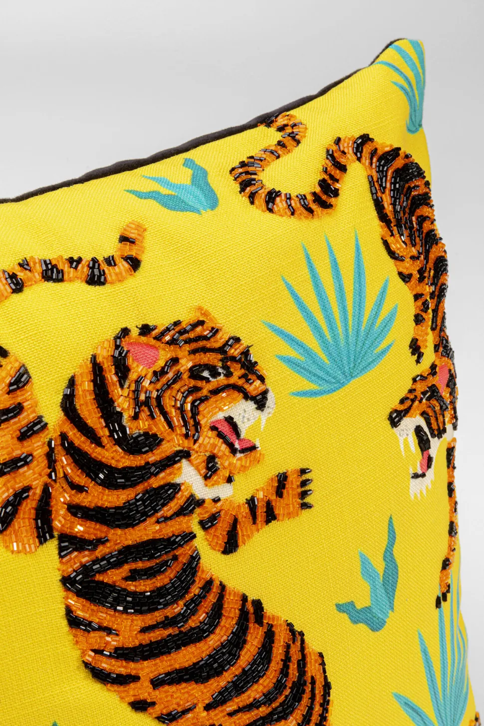 Kissen Tiger Love Gelb 45x45cm