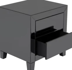 Kommode Klein Luxury Push 2 Schübe Grau