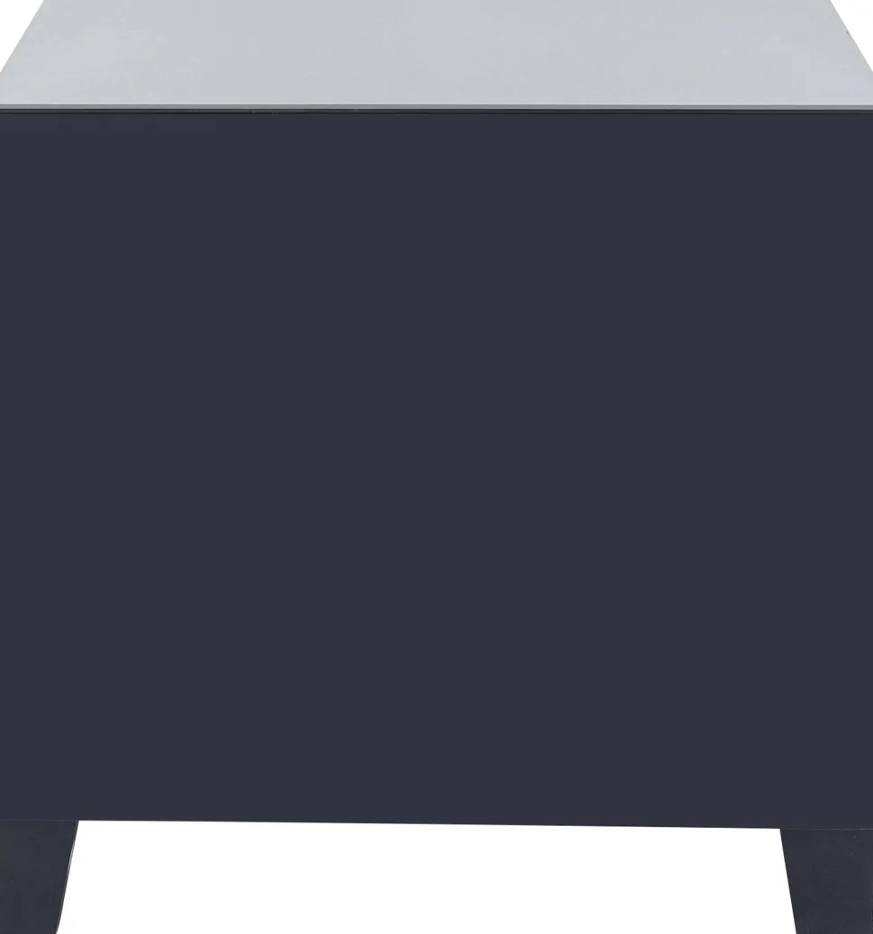 Kommode Klein Luxury Push 2 Schübe Grau