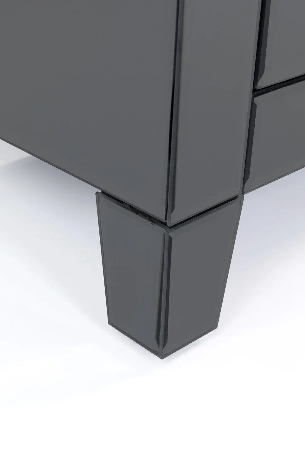 Kommode Klein Luxury Push 2 Schübe Grau