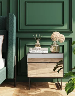 Kommode Klein Soran Schwarz 49x50cm