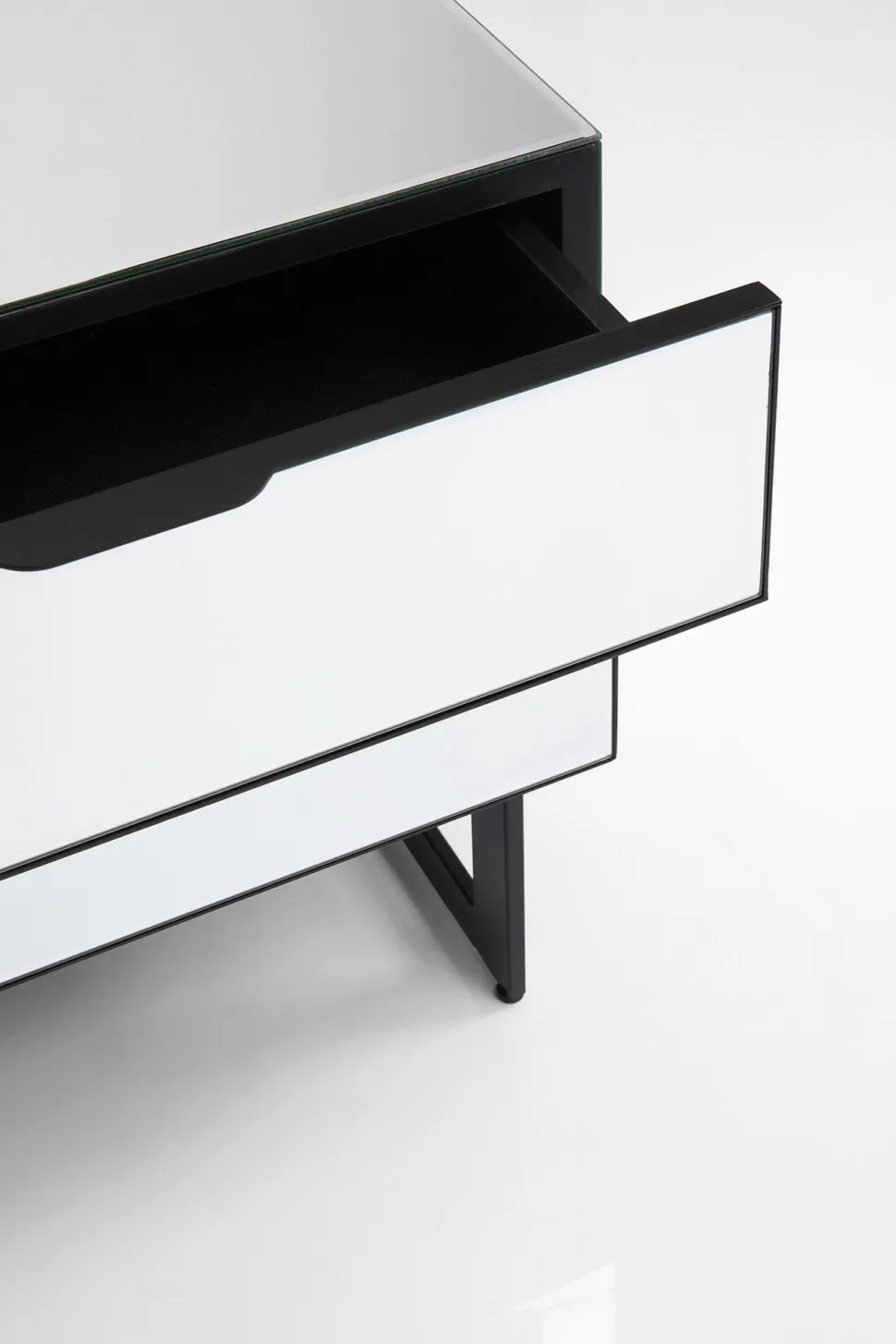 Kommode Klein Soran Schwarz 49x50cm