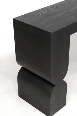 Konsole Curve Schwarz 120x76cm