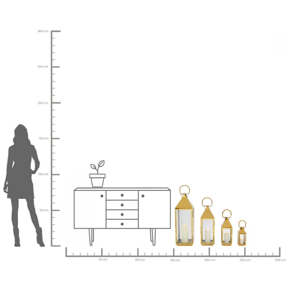 Laterne Giardino Gold (4/Set)