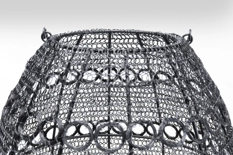 Laterne Hayat Cone Schwarz 37cm