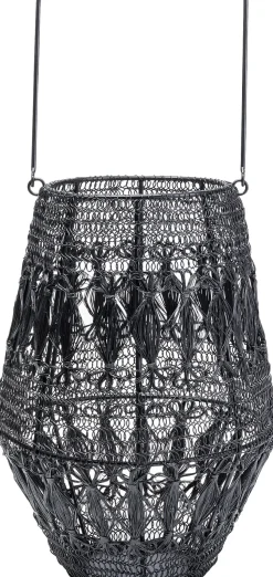 Laterne Hayat Schwarz 33cm