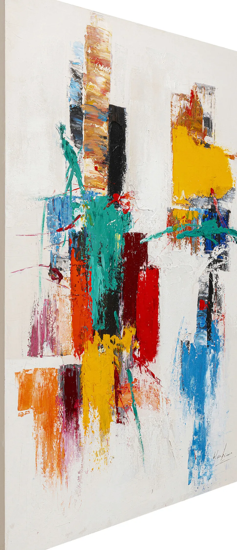 Leinwandbild Be Happy 150x120cm