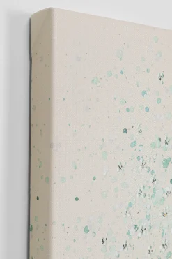 Leinwandbild Flower Boat Beige Grün 80x100cm