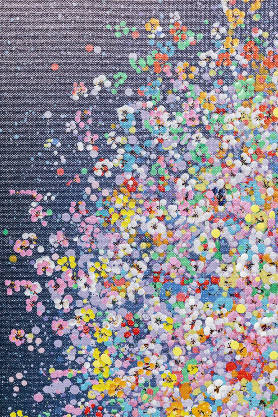 Leinwandbild Flying Elephant At Night 120x160cm