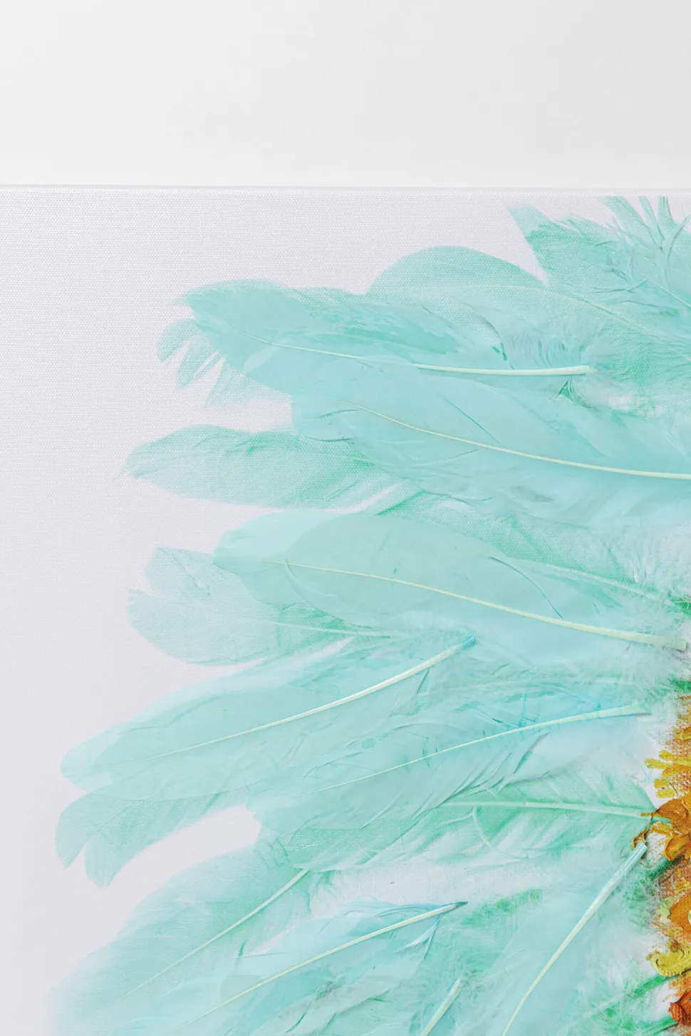 Leinwandbild Headdress Dog 80x80cm