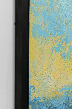 Leinwandbild Jardin Blau 125x215cm