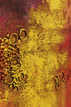 Leinwandbild Jardin Rot 125x215cm