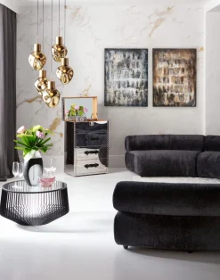 Leinwandbild Shadows Braun 90x120cm