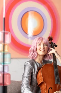 Leinwandbild Tendency Circle Pink 120x120cm