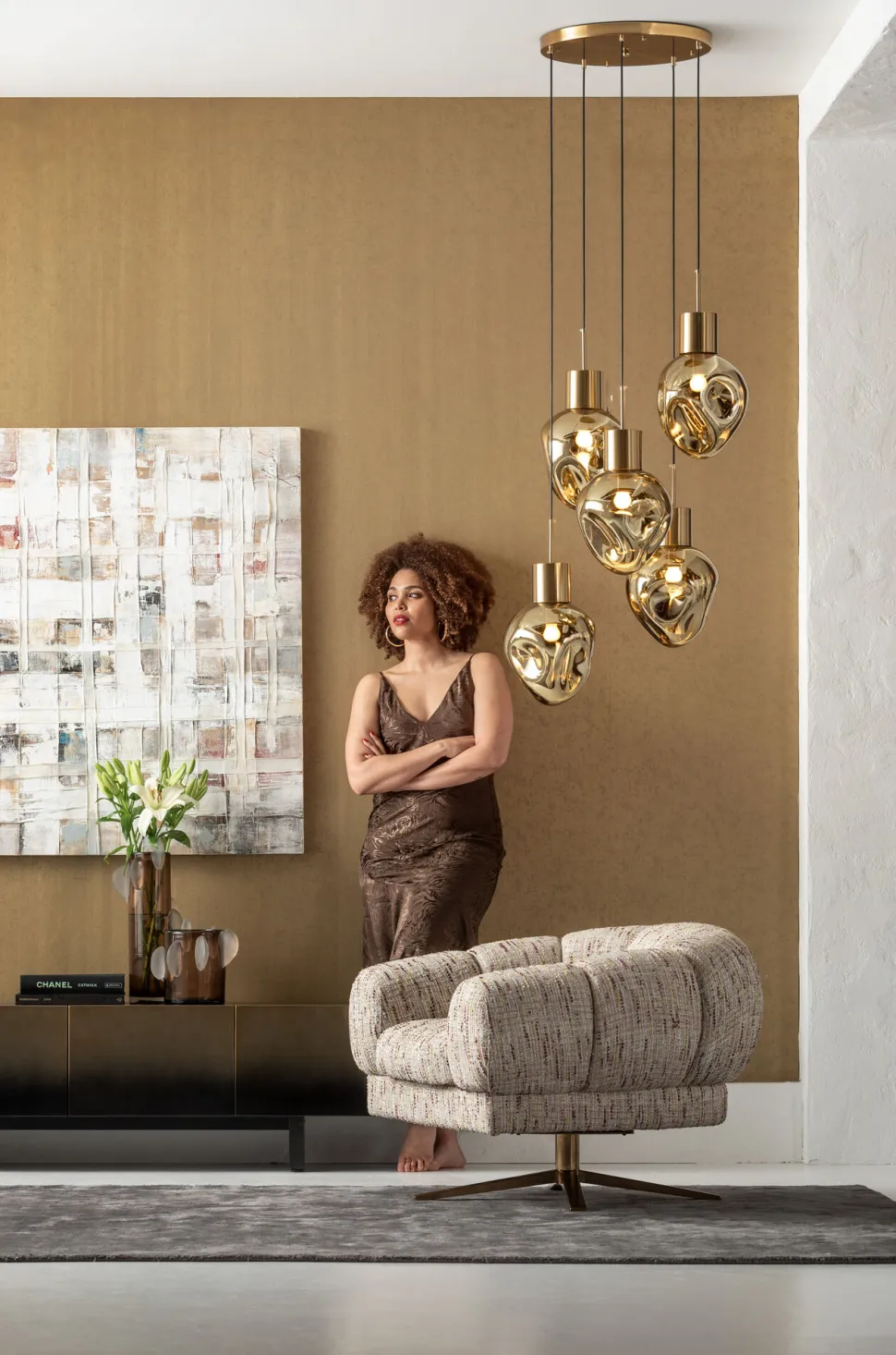 Leinwandbild Treccia 120x120cm