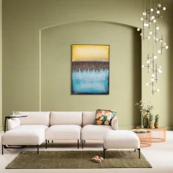 Leinwandbild Vista Blau 90x120cm