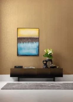 Leinwandbild Vista Blau 90x120cm