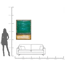Leinwandbild Vista Grün 90x120cm