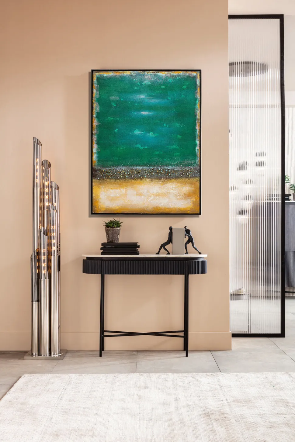 Leinwandbild Vista Grün 90x120cm