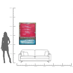 Leinwandbild Vista Rot 90x120cm