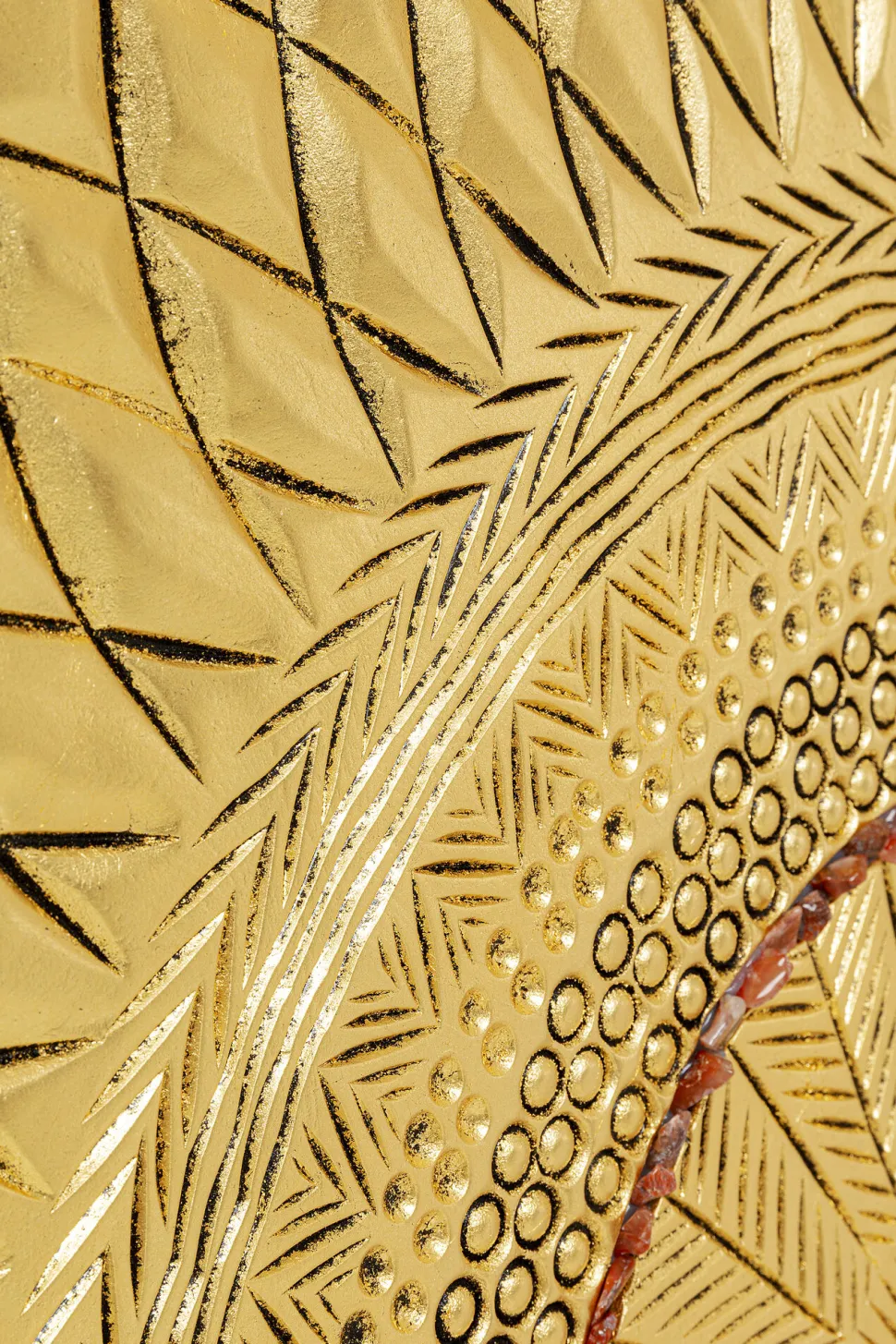 Objektbild Art Geometric Circle Gold 120x120cm