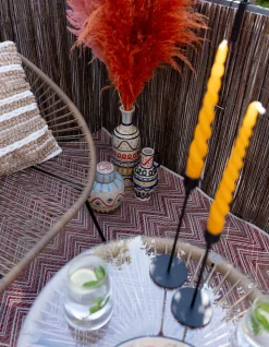 Outdoor Teppich Zigzag Rot 160x230cm