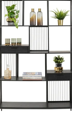 Regal Bologna Schwarz 125x200cm