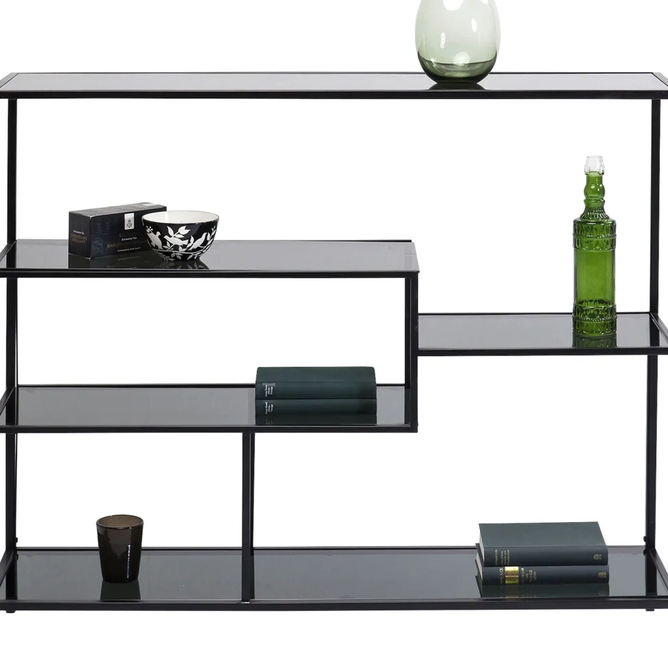 Regal Loft Schwarz 115x100cm