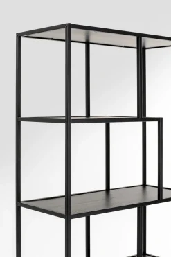 Regal Loftie Schwarz 77x185cm