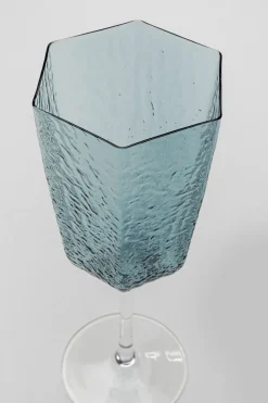 Rotweinglas Cascata Blau