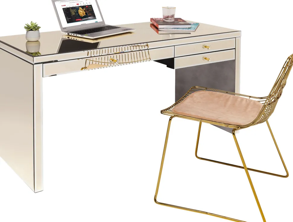 Schreibtisch Luxury Pearl 140x60cm