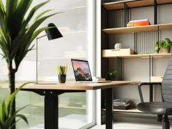 Schreibtisch Office Jackie Eiche Schwarz 160x80