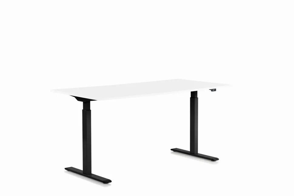 Schreibtisch Office Smart Schwarz Weiß 160x80