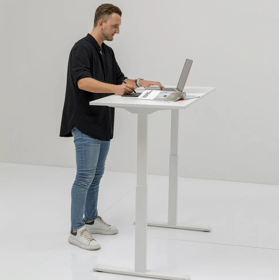 Schreibtisch Office Smart Weiß Weiß 160x80