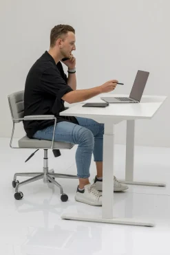 Schreibtisch Office Smart Weiß Weiß 160x80