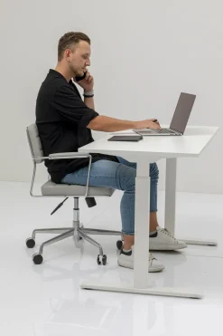 Schreibtisch Office Smart Weiß Weiß 160x80