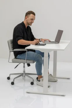 Schreibtisch Office Smart Weiß Weiß 160x80