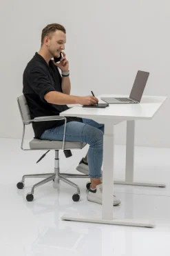 Schreibtisch Office Smart Weiß Weiß 160x80