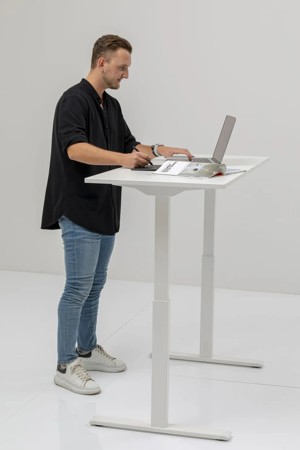 Schreibtisch Office Smart Weiß Weiß 160x80