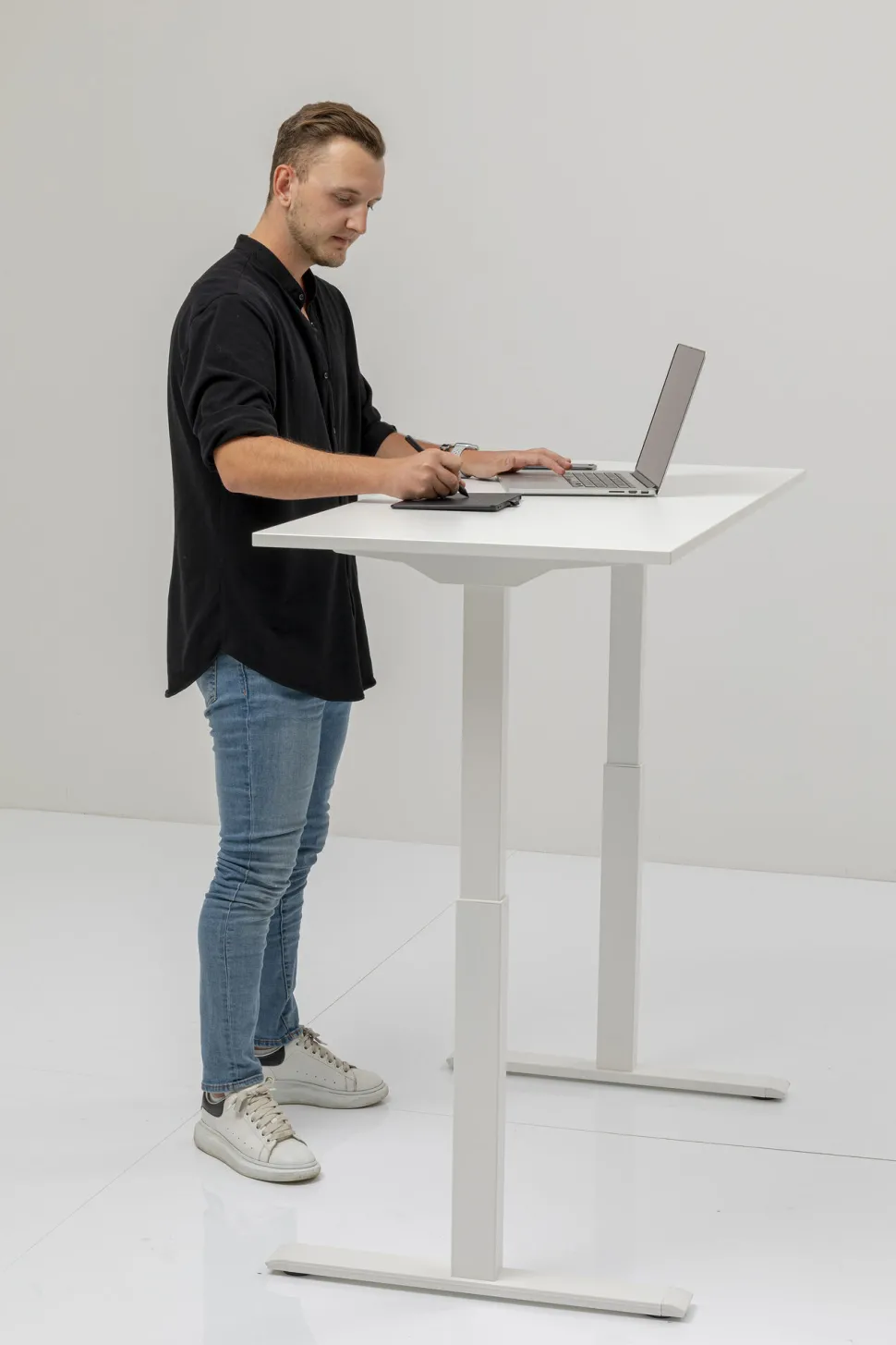 Schreibtisch Office Smart Weiß Weiß 140x70