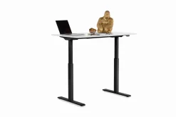 Schreibtisch Office Smart Schwarz Weiß 140x70cm