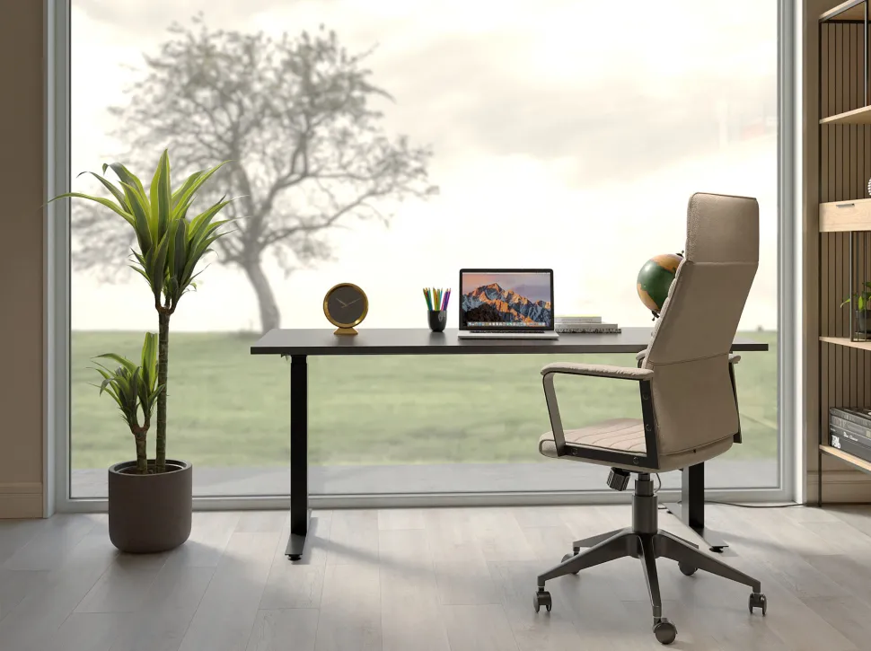 Schreibtisch Office Smart Schwarz Schwarz 140x70