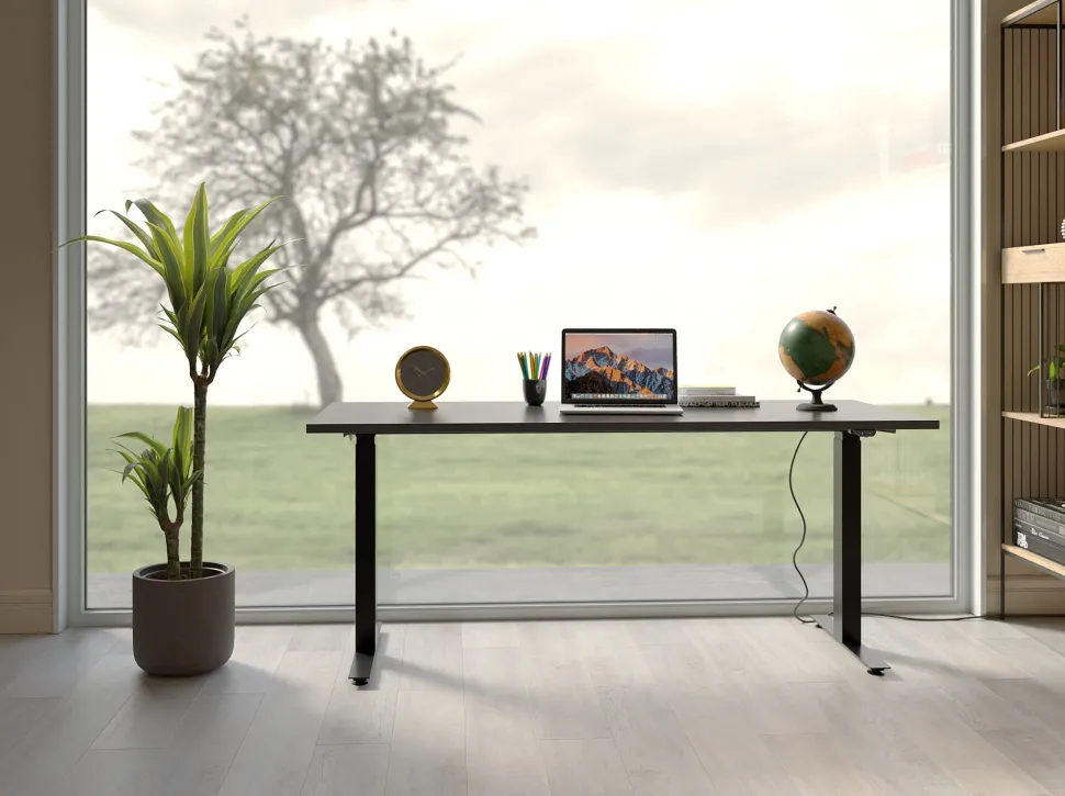 Schreibtisch Office Smart Schwarz Schwarz 140x70