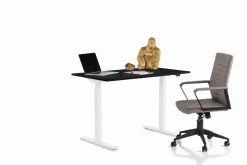 Schreibtisch Office Smart Weiß Schwarz 120x70