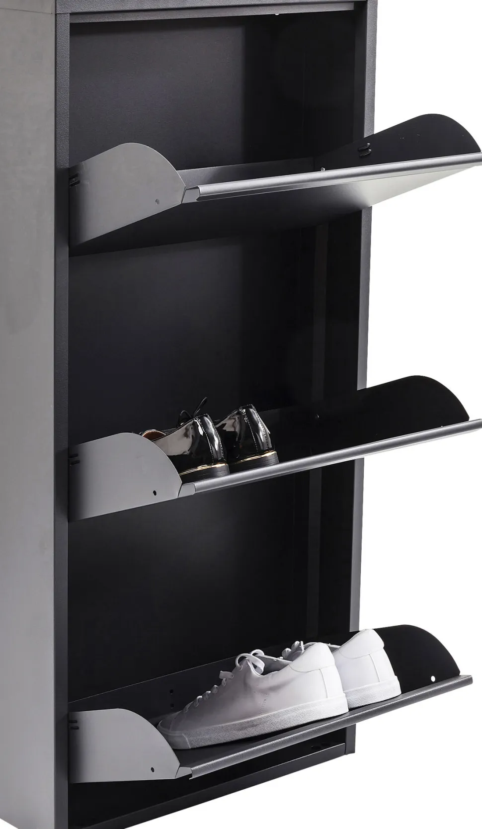 Schuhkipper Caruso 3-er Anthrazit