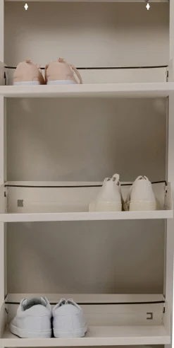 Schuhkipper Caruso 3-er Creme