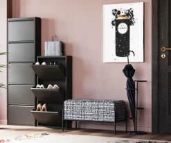 Schuhkipper Caruso 3-er Schwarz