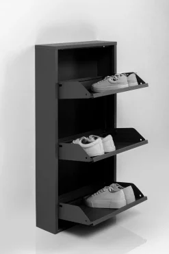 Schuhkipper Caruso 3-er Schwarz