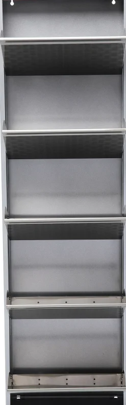 Schuhkipper Caruso 5-er silber/geflext