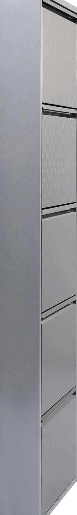 Schuhkipper Caruso 5-er silber/geflext